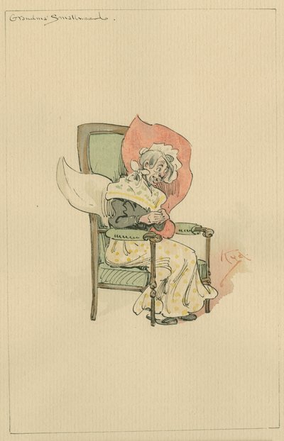 Grandma Smallweed by Joseph Clayton Clarke